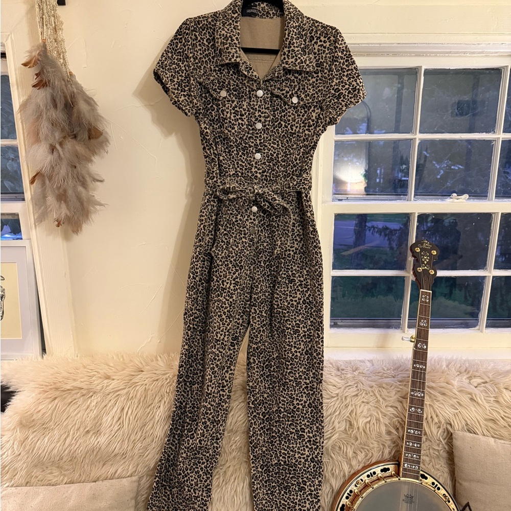 Kittenish Leopard Print Jumpsuit